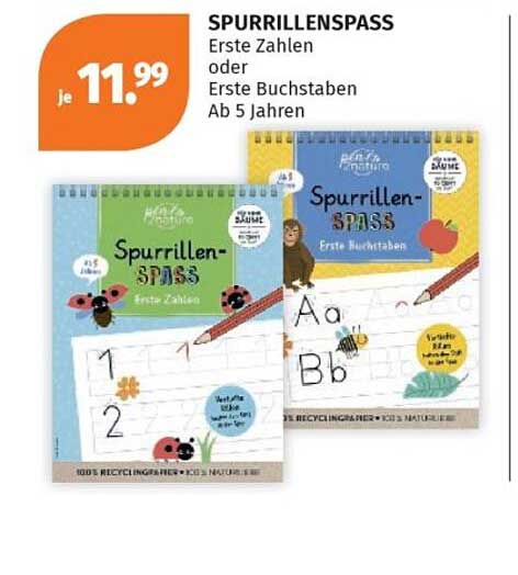 SPURRILLENSPASS Erste Zahlen oder Erste Buchstaben Ab 5 Jahren