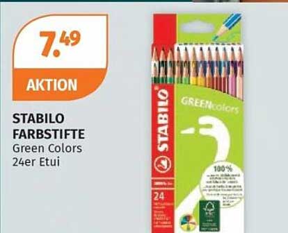 STABILO FARBSTIFTE Green Colors 24er Etui