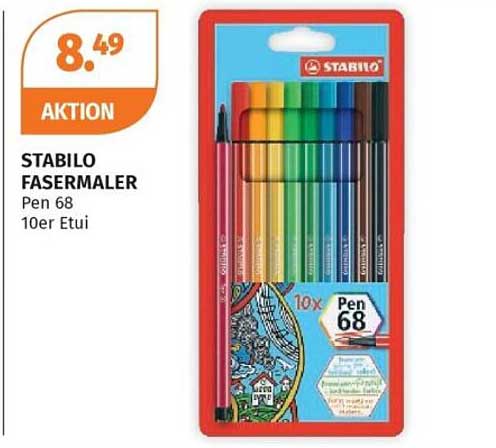 STABILO FASERMALER Pen 68 10er Etui