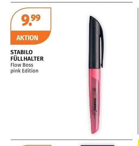 STABILO FÜLLHALTER Flow Boss pink Edition