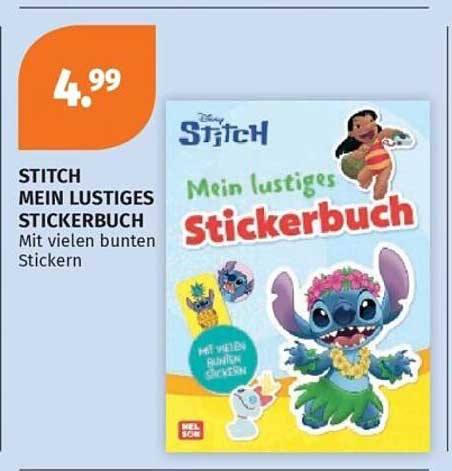 STITCH MEIN LUSTIGES STICKERBUCH Mit vielen bunten Stickern