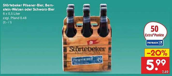 Störtebeker Pilsener-Bier, Bern-stein-Weizen oder Schwarz-Bier