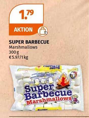 SUPER BARBECUE Marshmallows 300g €5.97/1 kg