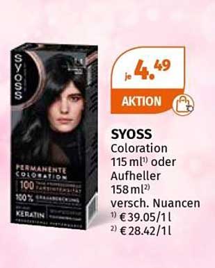 SYOSS Coloration 115 ml oder Aufheller 158 ml versch. Nuancen