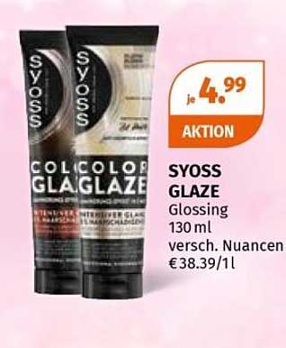 SYOSS GLOSS GLAZE Glossing 130 ml versch. Nuancen € 38.39/1l