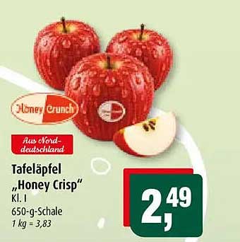 Tafeläpfel „Honey Crisp“
