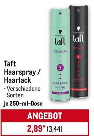 Taft Haarspray / Haarlack • Verschiedene Sorten je 250-ml-Dose