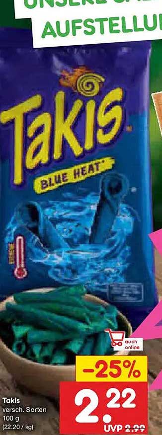 Takis Blue Heat