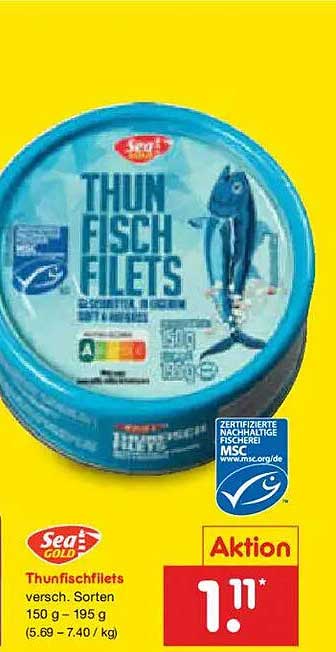 Thunfischfilets versch. Sorten 150 g – 195 g