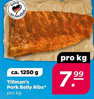 Tillman’s Pork Belly Ribs* pro kg