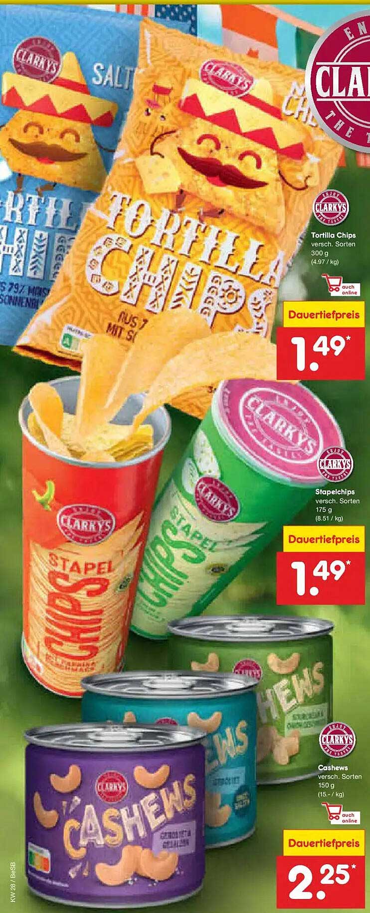 Tortilla Chips versch. Sorten 300 g (4.97 / kg)