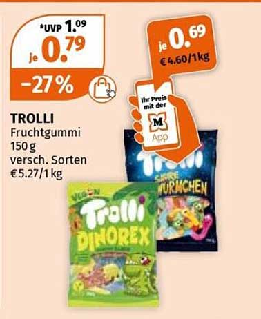 TROLLI Fruchtgummi 150 g versch. Sorten €5.27/1kg
