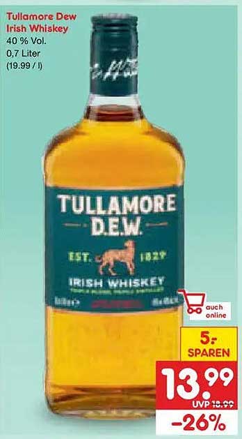 Tullamore Dew Irish Whiskey