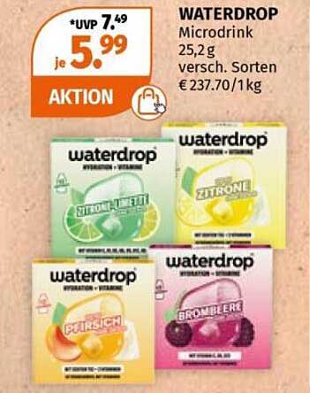 WATERDROP Microdrink 25,2 g versch. Sorten