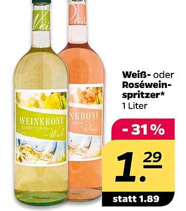 Weiß- oder Roséweinspritzer* 1 Liter
