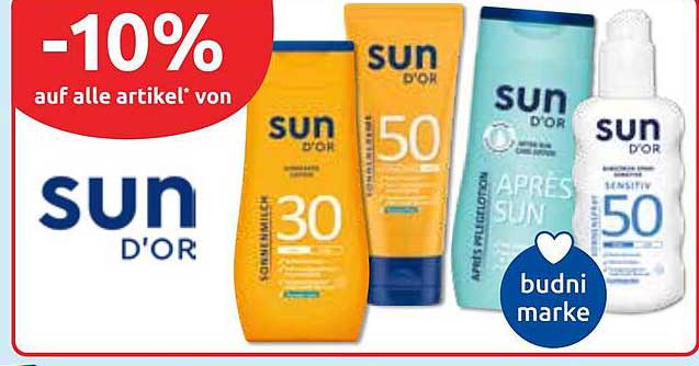 -10% auf alle Artikel von sun d'or