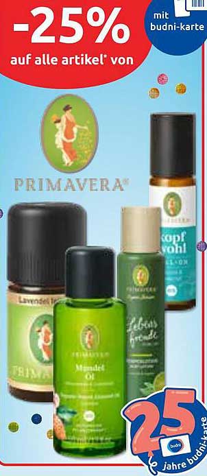 -25% auf alle Artikel von Primavera