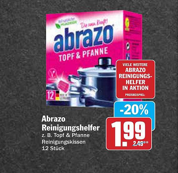 Abrazo Reinigungshilfer z. B. Topf & Pfanne Reinigungs-kissen 12 Stück