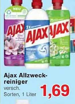 Ajax Allzweckreiniger - verschiedene Sorten, 1 Liter