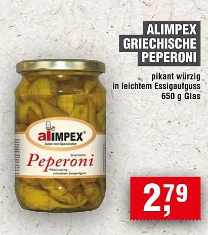 ALIMPEX Griechische Peperoni