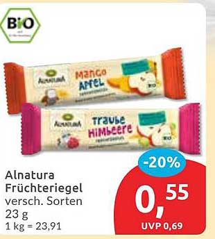 Alnatura Fruchtriegel - verschiedene Sorten