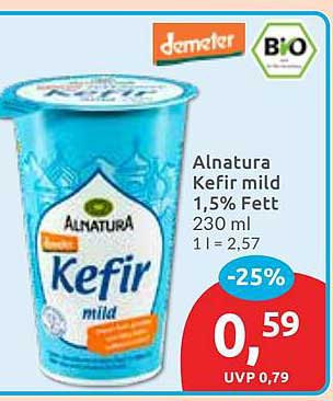 Alnatura Kefir mild 1,5% Fett 230 ml