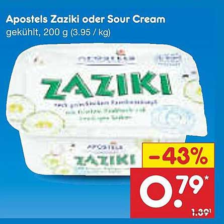 Apostels Zaziki oder Sour Cream, 200 g