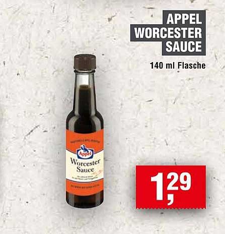 APPEL WORCESTER SAUCE 140 ml Flasche