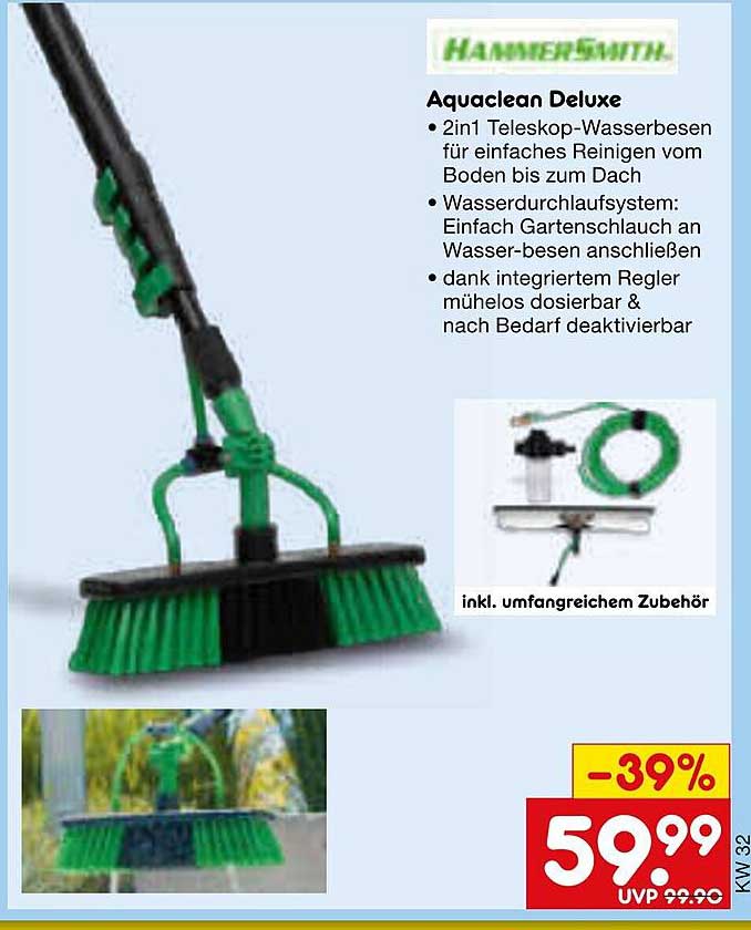 Aquaclean Deluxe - 2in1 Teleskop-Wasserbesen