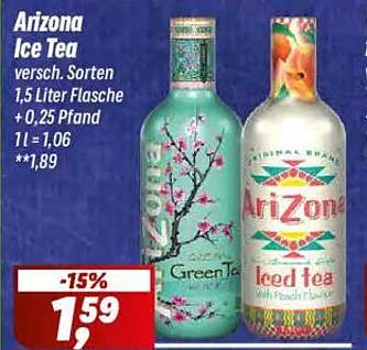 Arizona Ice Tea – 1,5 Liter Flasche, verschiedene Sorten