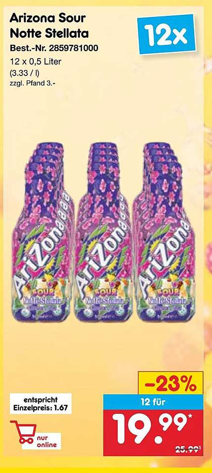 Arizona Sour Notte Stellata 12 x 0,5 Liter
