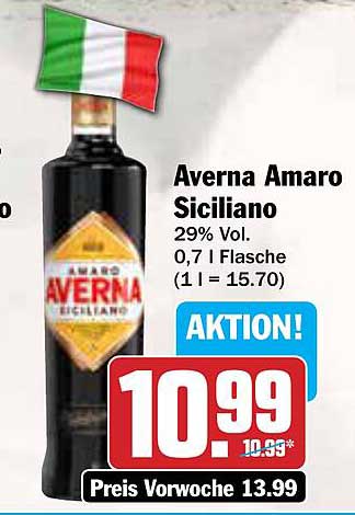 Averna Amaro Siciliano 0,7 l Flasche - Aktion!