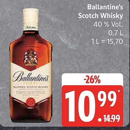 Ballantine's Scotch Whisky 40 % Vol. 0,7 L