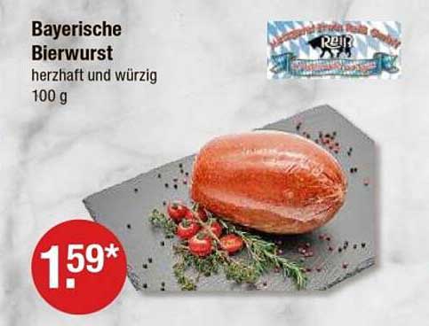 Bayerische Bierwurst - herzhaft und würzig 100 g