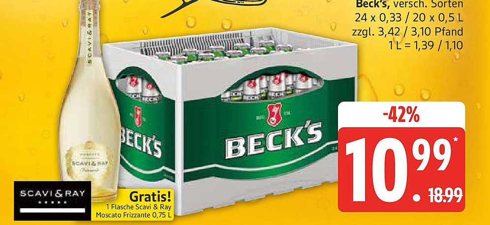 Beck's, verschiedene Sorten 24 x 0,33 L / 20 x 0,5 L