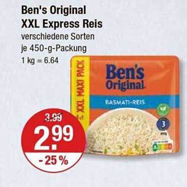 Ben's Original XXL Express Reis