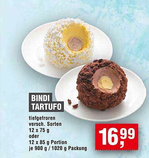 Bindi Tartufu - Tiefgefroren in verschiedenen Sorten
