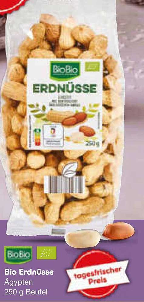 Bio Erdnüsse Ägypten 250 g Beutel