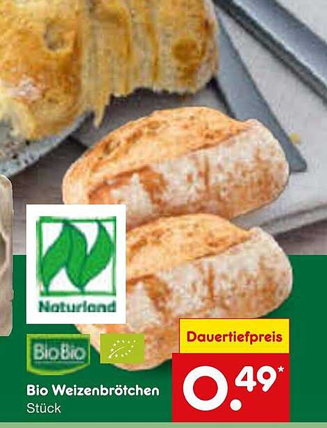 Bio Weizenbrötchen Stück