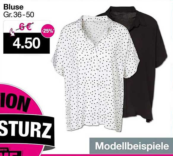 Bluse für Damen in den Größen 36-50
