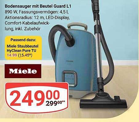 Bodensauger mit Beutel Guard L1