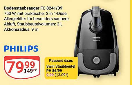 Bodenstaubsauger FC 8241/09 von Philips