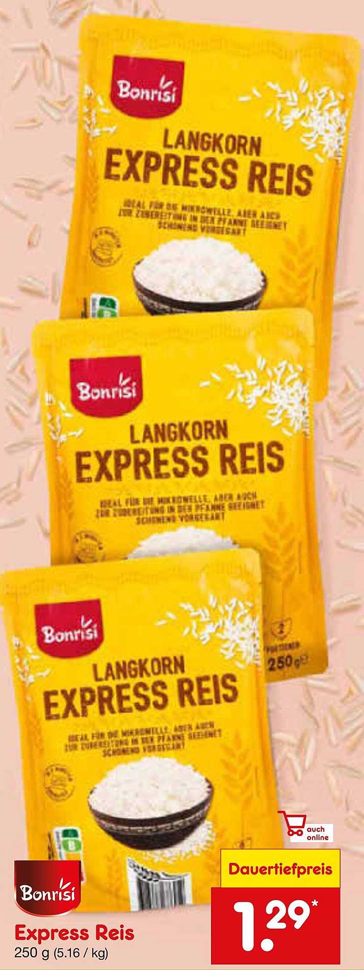 Bonrisi Langkorn Express Reis 250 g
