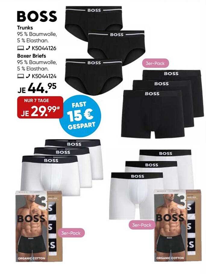 BOSS Trunks und Boxer Briefs 3er-Pack