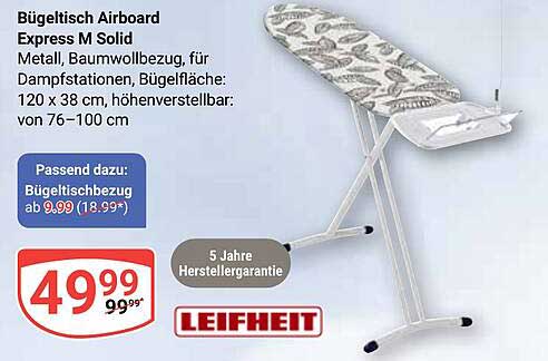 Bügeltisch Airboard Express M Solid