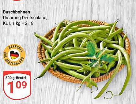 Buschbohnen 500 g - Herkunft Deutschland