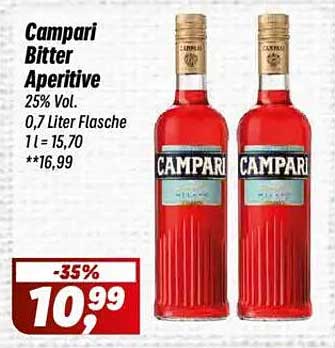Campari Bitter Aperitive 0,7 Liter Flasche