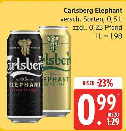 Carlsberg Elephant - 0,5 L Dosen, verschiedene Sorten