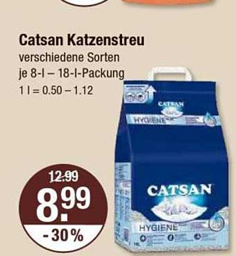 Catsan Katzenstreu verschiedene Sorten je 8-l | 18-l-Packung
