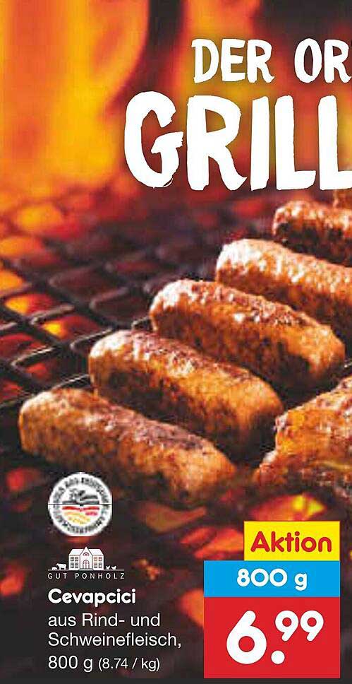 Cevapcici aus Rind- und Schweinefleisch, 800 g